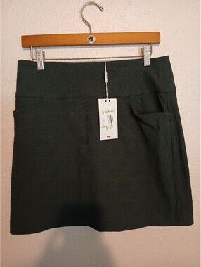 G019. Swing Green Patterned Skort with Pockets [COPY]